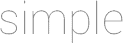 simple